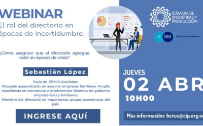 Webinar “El rol del directorio en épocas de incertidumbre”